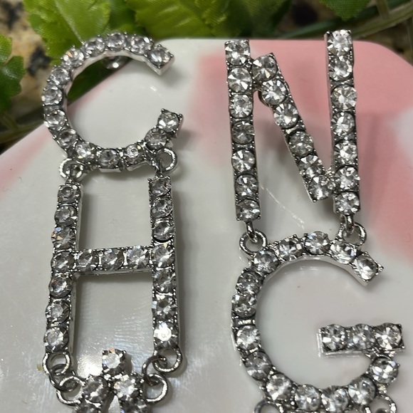 Zara Rhinestone Change Drop Earrings - Picture 5 of 12